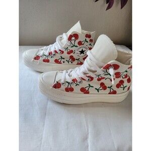 Converse Women's Size 6.5 Cherries Chuck Taylor All Star High  Excellent
